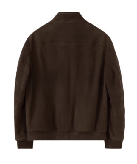 suede leather jacket with white goose down /2color　SH2594