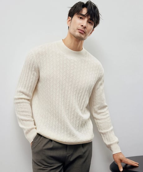 cashmere high neck sweater /2color　SH2178