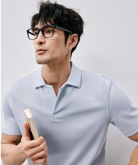 supima cotton lapel t-shirt /3color　SH2486
