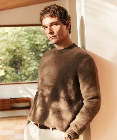 half turtleneck sweater cashmere 80% /2color　SH2570