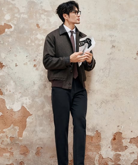 modal wool stretch slim pants /2color　SH2334