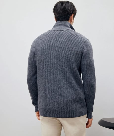 wool half zip sweater /2color　SH2204