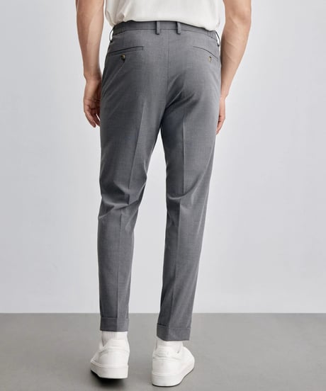 casual pants with single pleats /2color　SH2124