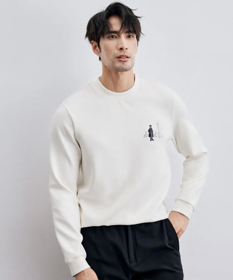 modal cotton round neck shirt /3color　SH2315