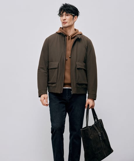 cotton stand-up collar jacket /2color　SH2582
