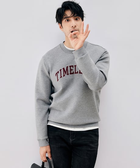 round neck sweatshirt /2color　SH2663