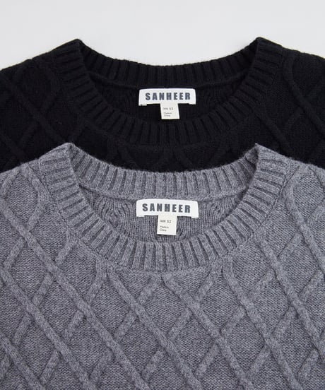 wool round neck sweater /2color　SH2211