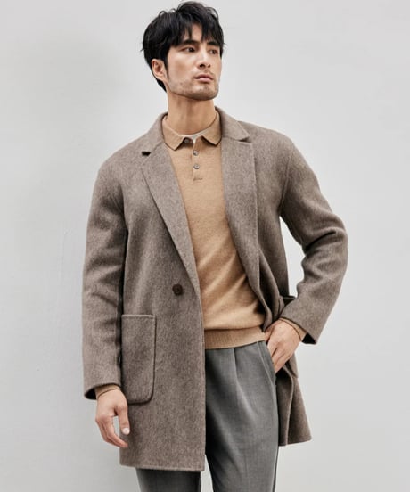 wool mid length coat　SH2444