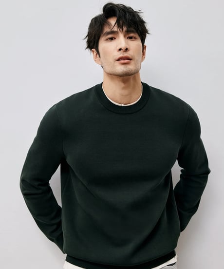 round neck sweatshirt /2color　SH2457