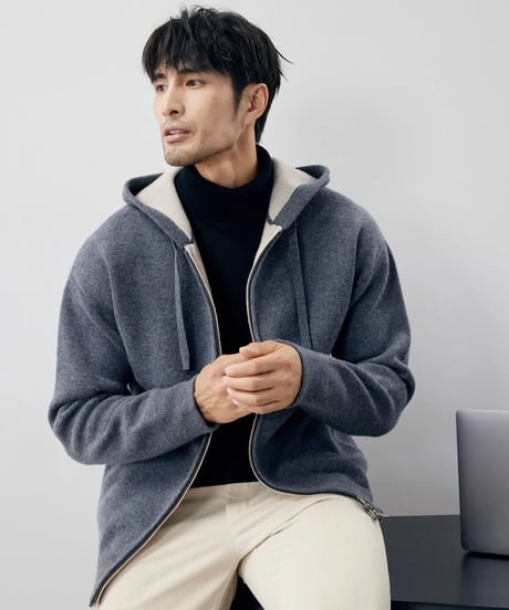 cardigan with zipper　SH2234