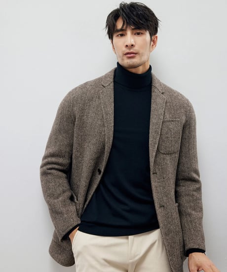 merino wool turtleneck sweater /3color　SH2196
