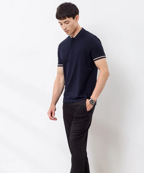 cotton lapel t-shirt　SH2422