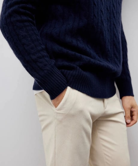 cashmere sweater half height zipper /2color　SH2194