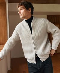 knitted jacket wool 100% /2color　SH2560