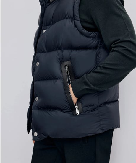 white goose down vest jacket /2color　SH2336