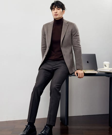 cashmere slim suit jacket　SH2180