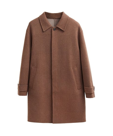 wool mid length coat jacket /2color　SH2379