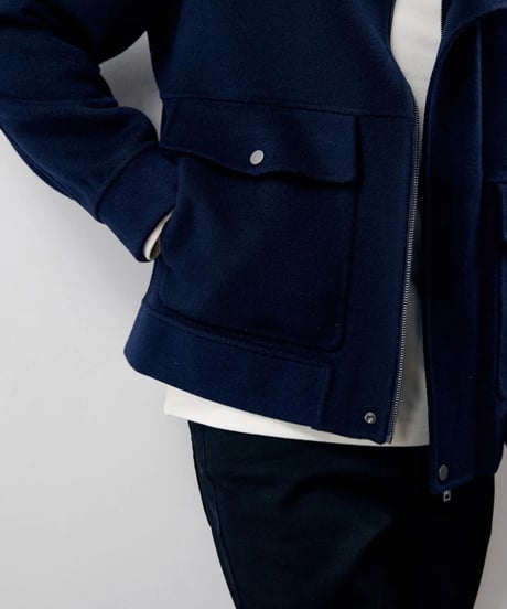 short jacket lapel wool /3color　SH2243