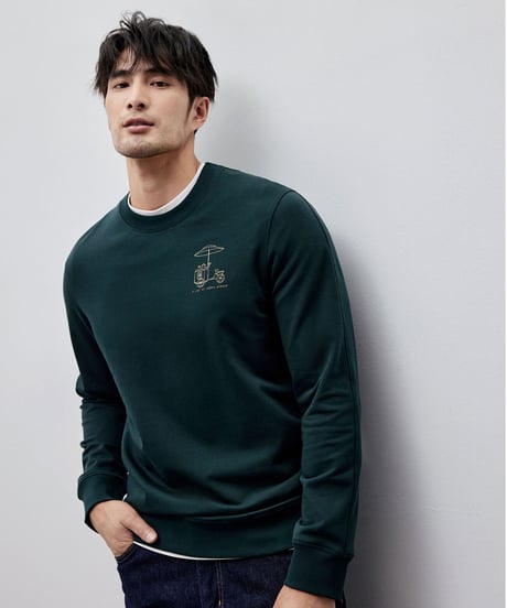 round neck sweatshirt /2color　SH2149