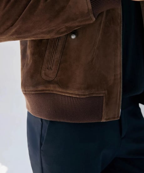 Harrington jacket sheepskin leather /2color　SH2254