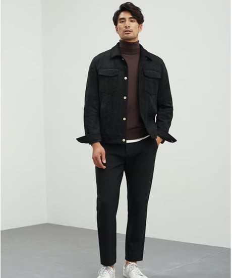 suede casual jacket /2color　SH2423