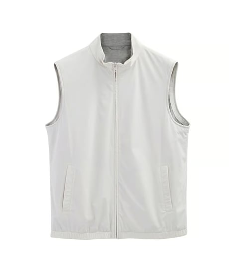 stand collar vest jacket /2color　SH2468