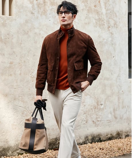 suede leather jacket lamb leather 100%　SH2394
