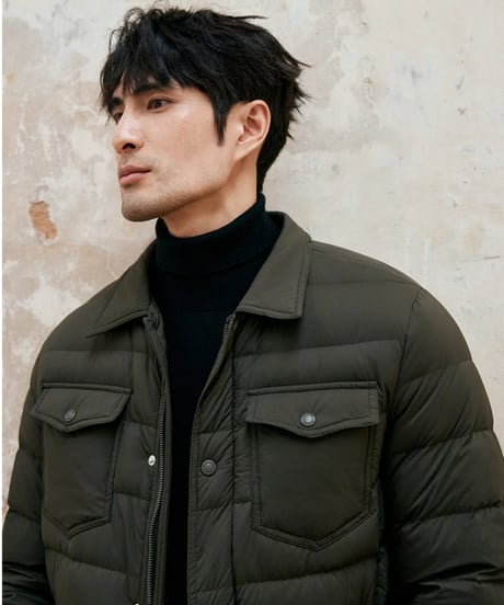 white goose down jacket /4color　SH2392