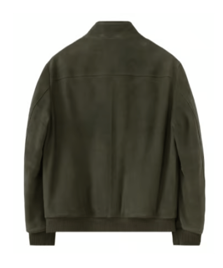 suede leather jacket with white goose down /2color　SH2594