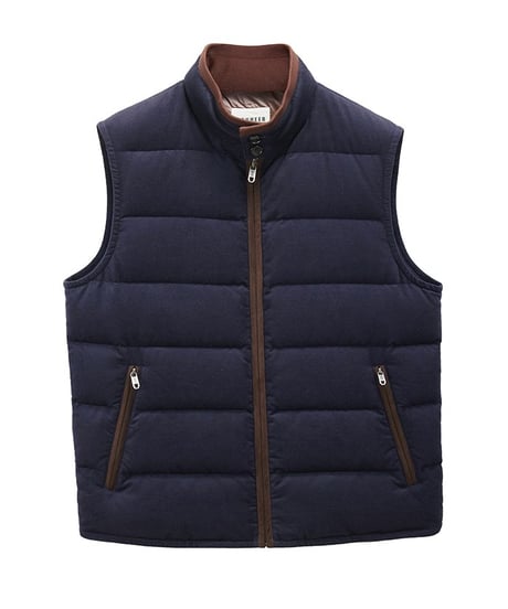 modal wool white goose down vest /2color　SH2403