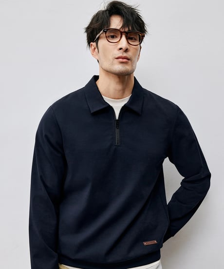 stretch lapel sweatshirt　SH2456