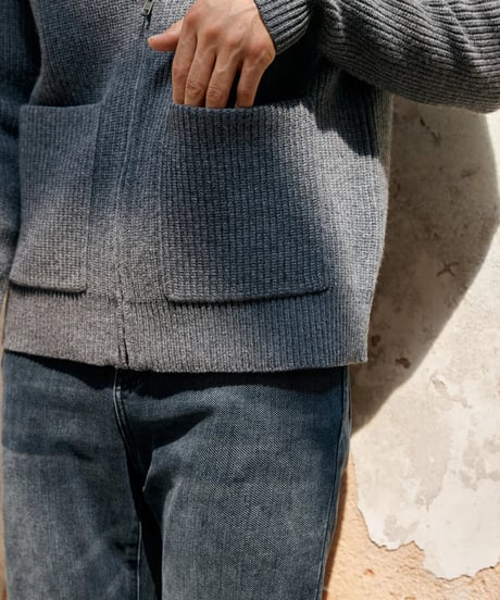 knit cardigan jacket wool 100% /2color　SH2387