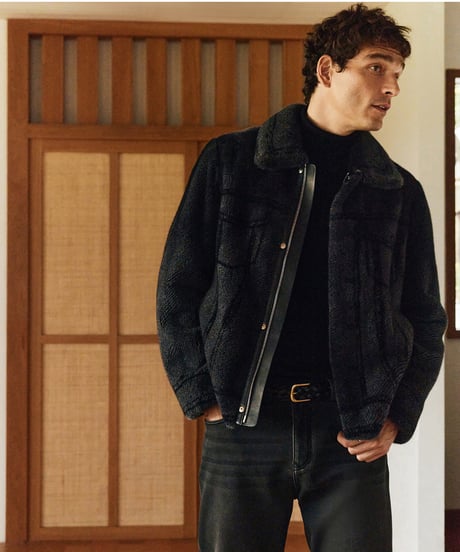 fur jacket silk　SH2697
