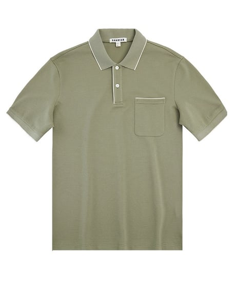 mulberry silk polo shirt /2color　SH2473