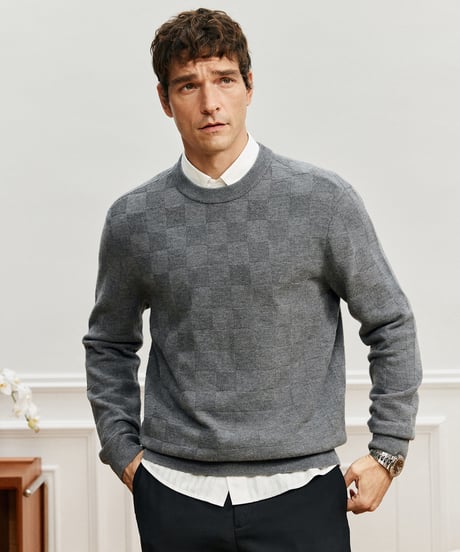 sweater cardigan round neck wool /3color　SH2571