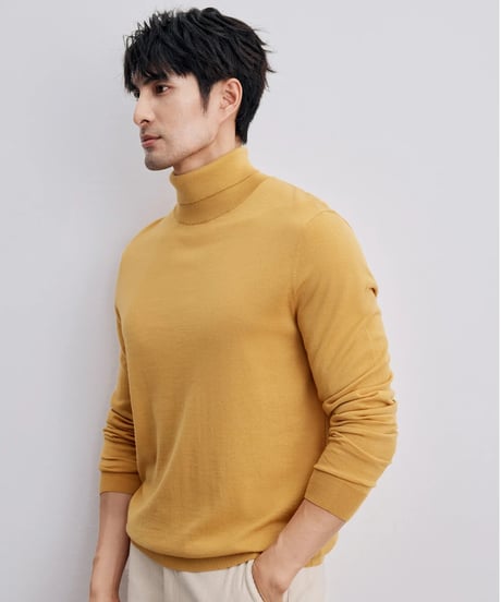 wool turtleneck sweater 100％ /4color　SH2347