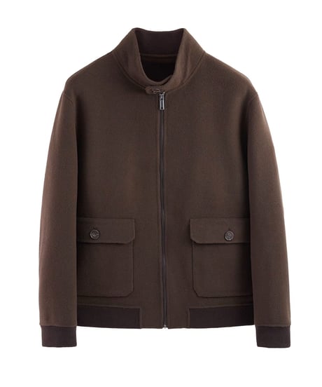 wool stand collar jacket /2color　SH2218
