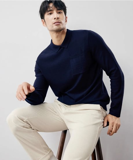 sweater wool slim fit /2color　SH2232