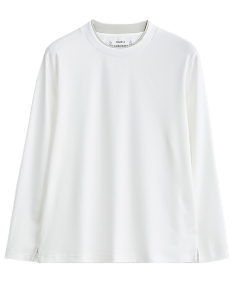 long round neck t-shirt /3color　SH2673