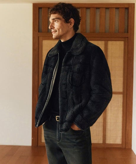 fur jacket silk　SH2697