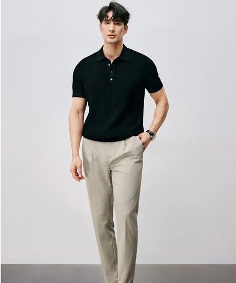 cotton polo shirt /2color　SH2483