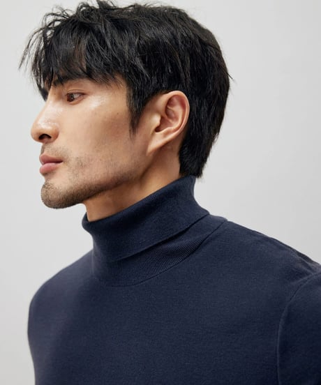 wool turtleneck sweater /4color　SH2213