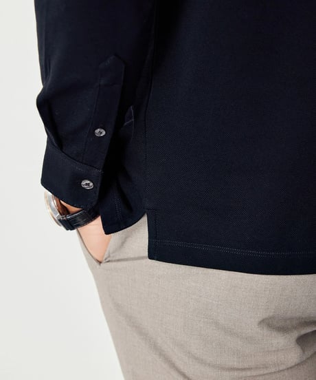 cotton piqué shirt /2color　SH2282