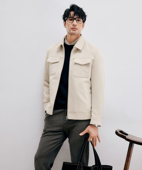 jacquard denim jacket  /2color　SH2682