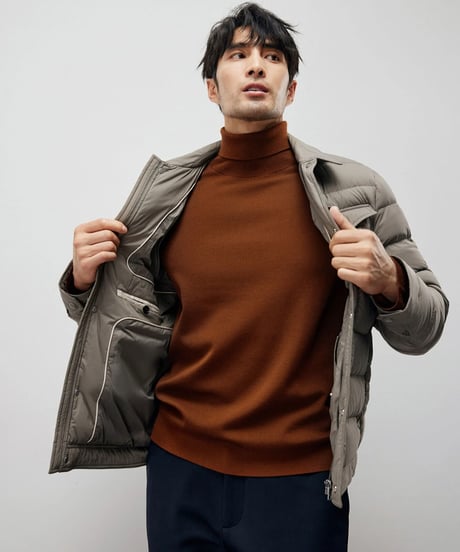 wool turtleneck sweater /4color　SH2213