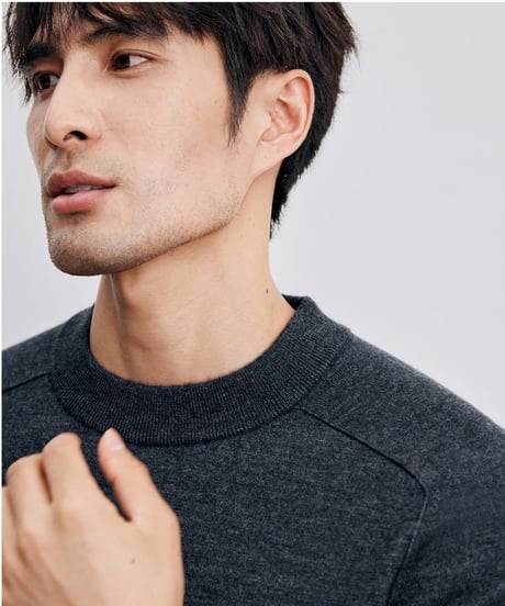 wool round neck sweater /3color　SH2348