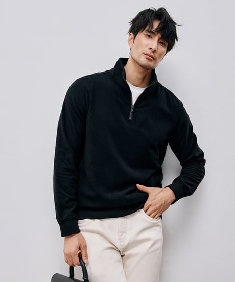 half-zip sweatshirt /2color　SH2585
