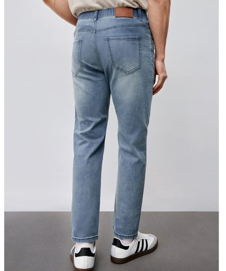 stretch elastic waist jeans　SH2494