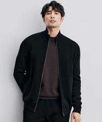 wool stand collar knit jacket /2color　SH2343