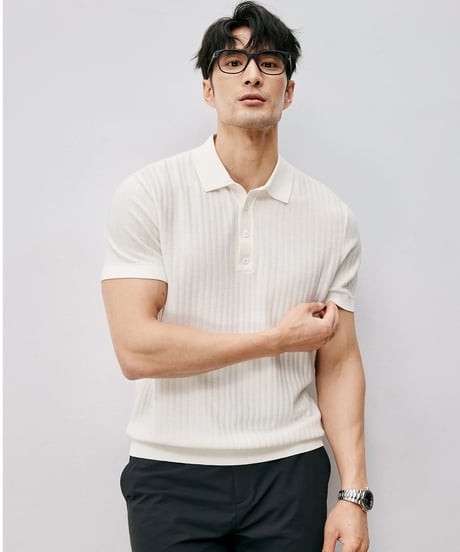 cotton polo shirt /2color　SH2483